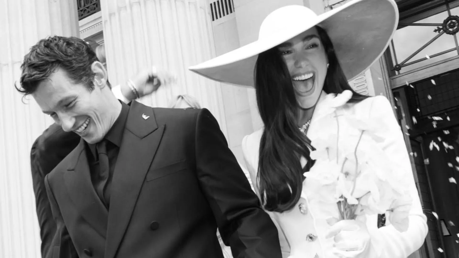 Dua Lipa and Callum Turner