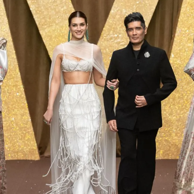 Manish Malhotra at his showcase at the Dubai Fashion Week 