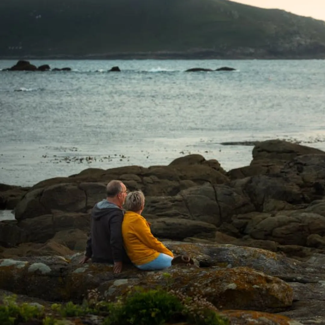 couple sitting together